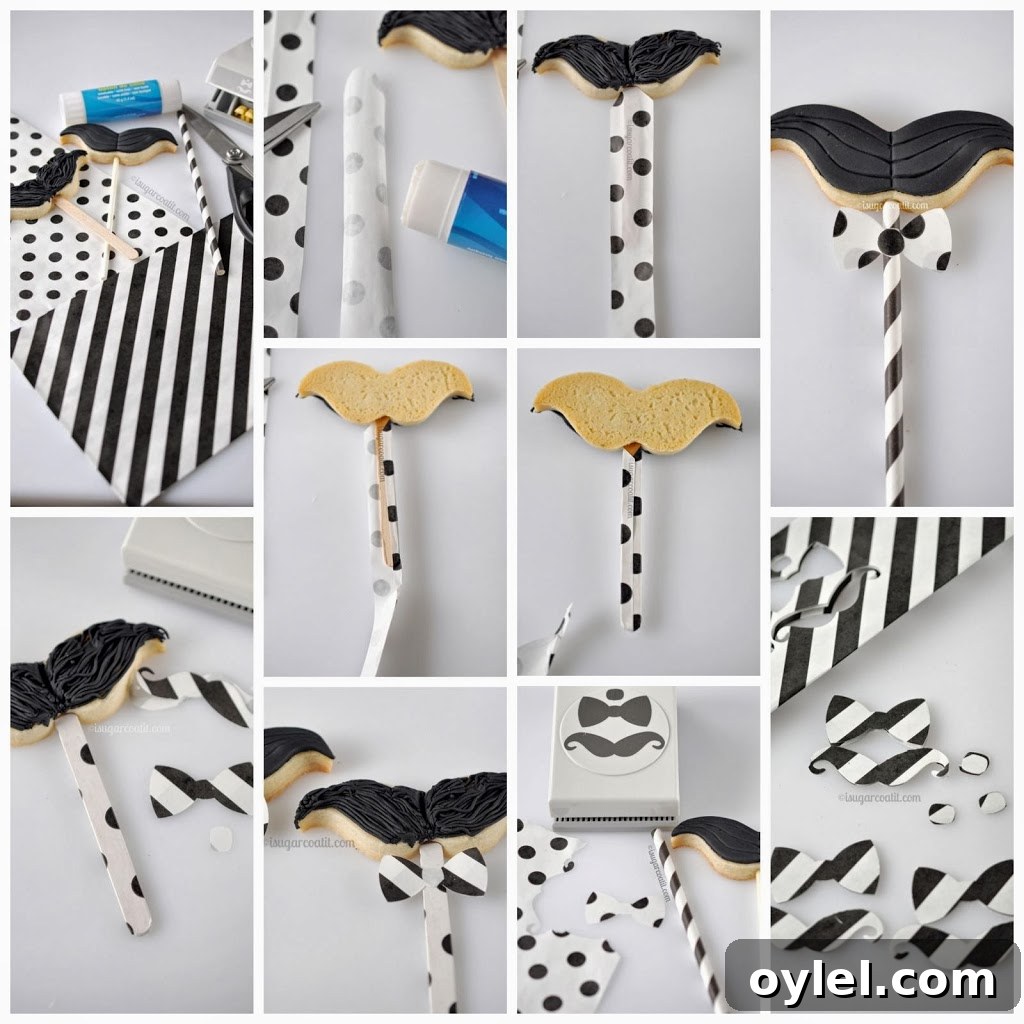 Movember Moustache Cookie Pops