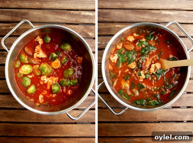 This hearty and well-balanced vegan minestrone soup is packed with seasonal vegetables, beans, lentils and whole grains. Use any veggies you have on hand!