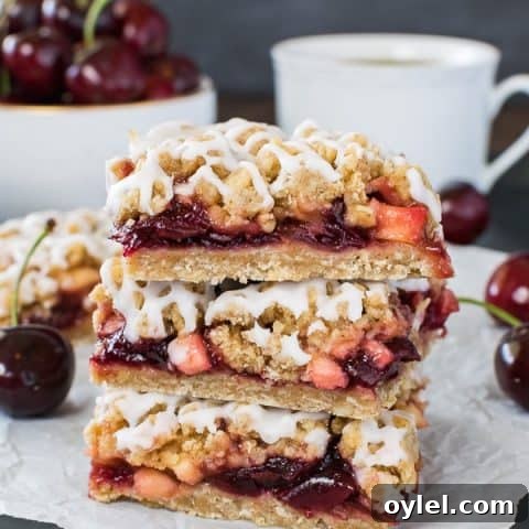 Cherry Crumble Bars Recipe