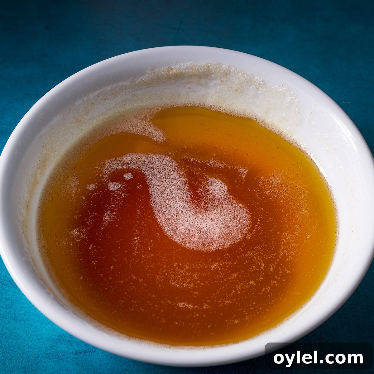 A bowl of brown butter.