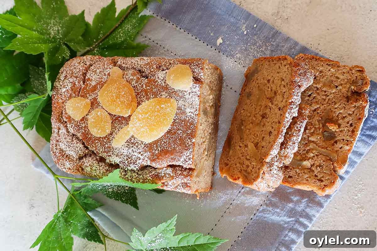 7 Gluten-Free Banana Bread Recipes You Will Love 3 banana bread topped with crystalized ginger