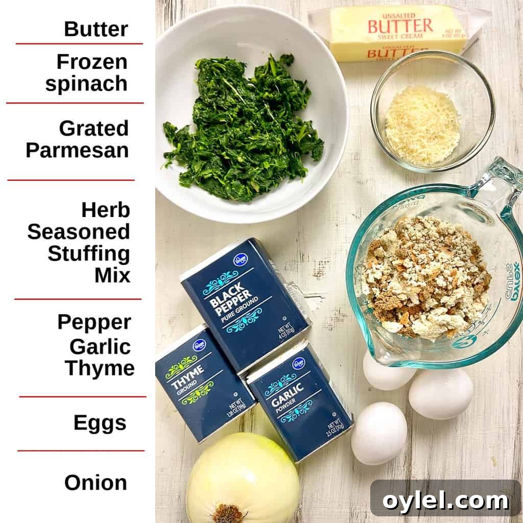 Ingredients labeled on counter.