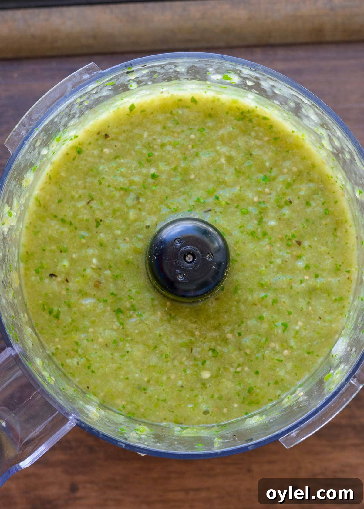 Authentic Roasted Tomatillo Salsa Recipe 8 tomatillo salsa in a blender