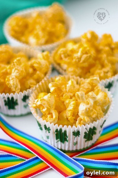 Gold Popcorn for St. Patrick's Day