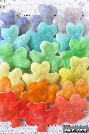 Homemade Rainbow Shamrock Chips