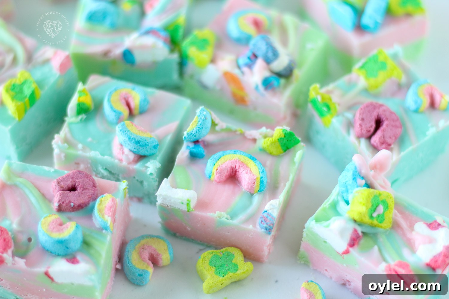 How to Make Lucky Charms Fudge 3 Rainbow Fudge Made with Lucky Charms