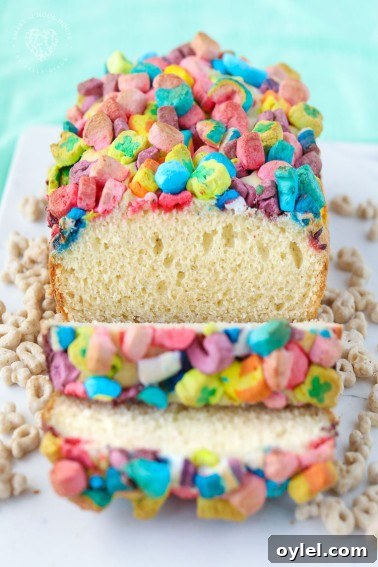 Lucky Charms Ice Cream Bread