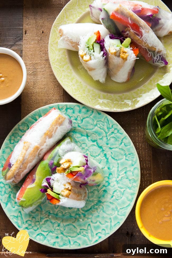 Tofu Spring Rolls from thelittlekitchen.net