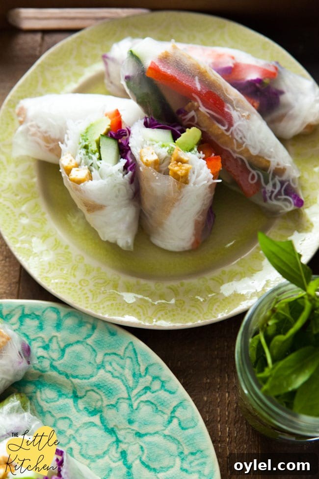 Tofu Spring Rolls from thelittlekitchen.net