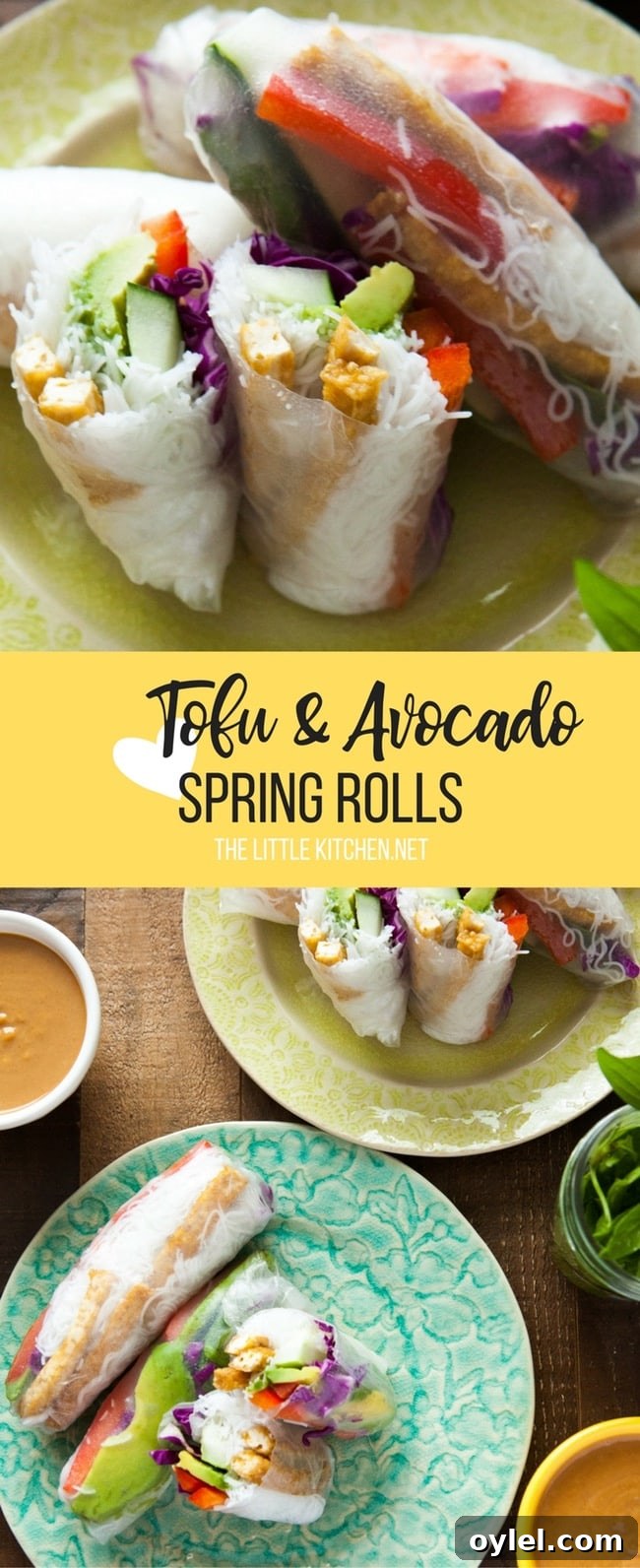 Tofu Spring Rolls from thelittlekitchen.net