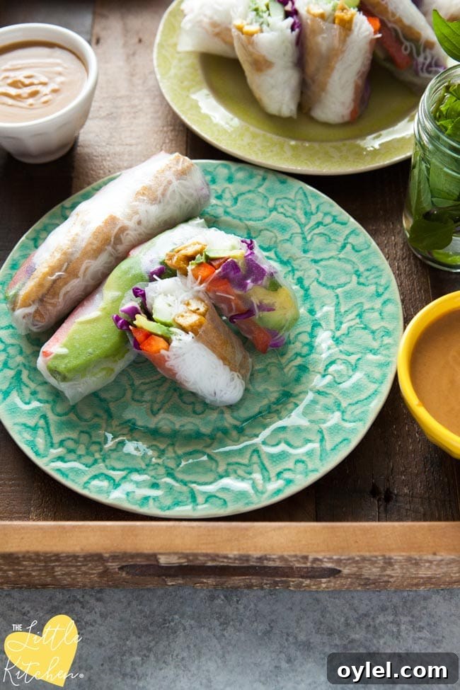 Tofu Spring Rolls from thelittlekitchen.net
