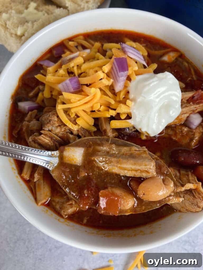 pulled pork chili