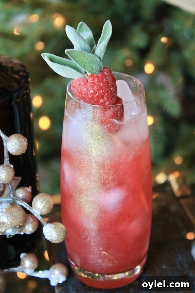 muddle raspberries and sage
