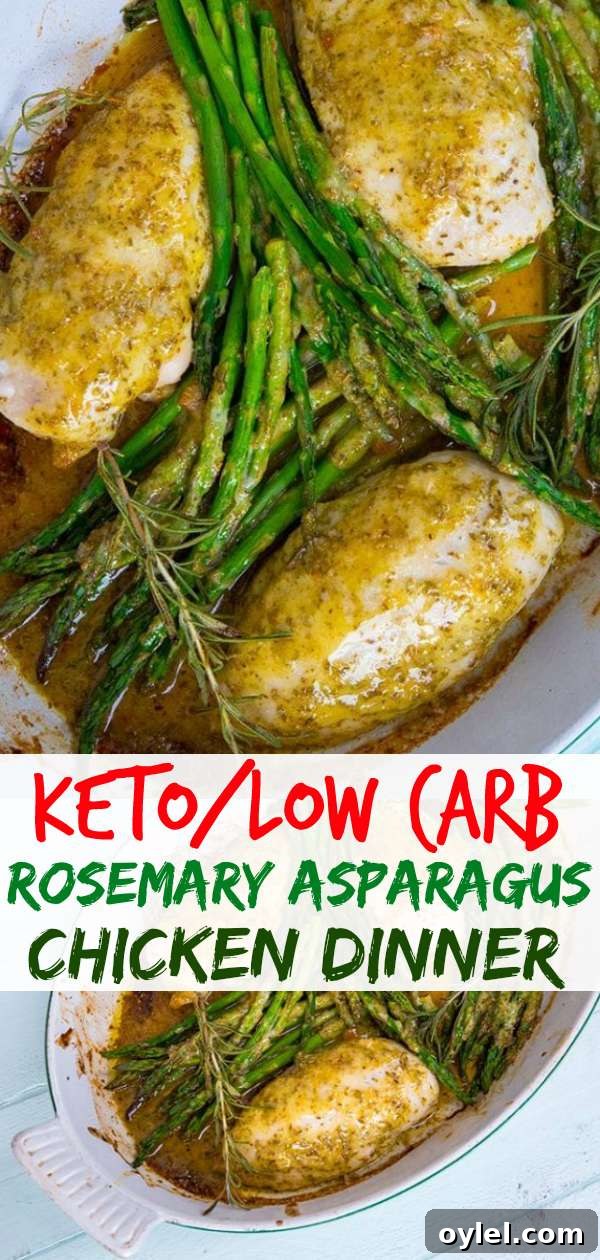 One-Pan Rosemary Chicken with Roasted Asparagus 5 One Pan Rosemary Chicken & Asparagus Dinner