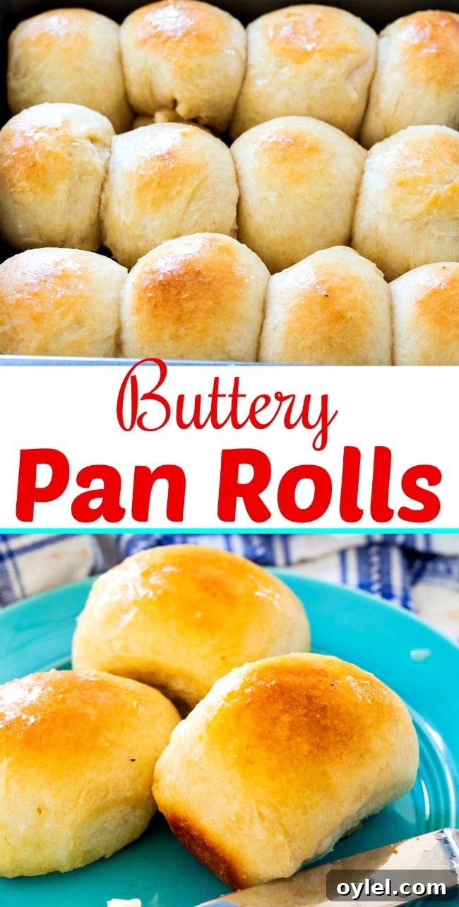 close-up of Buttery Pan Rolls