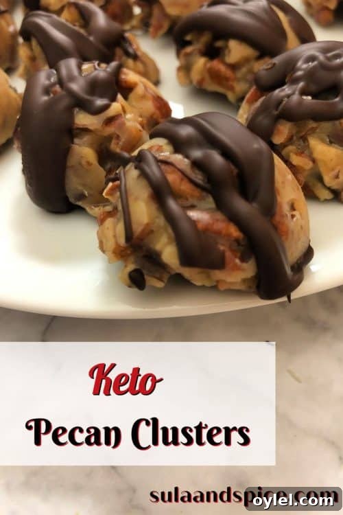keto pecan clusters pin