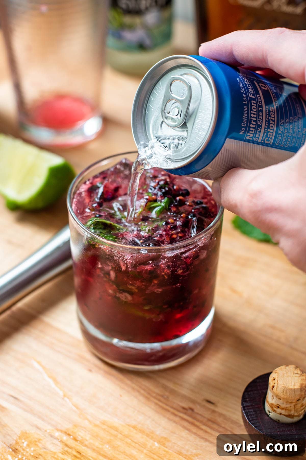 Blackberry Bourbon Smash Cocktail Recipe 7 Finished blackberry bourbon smash