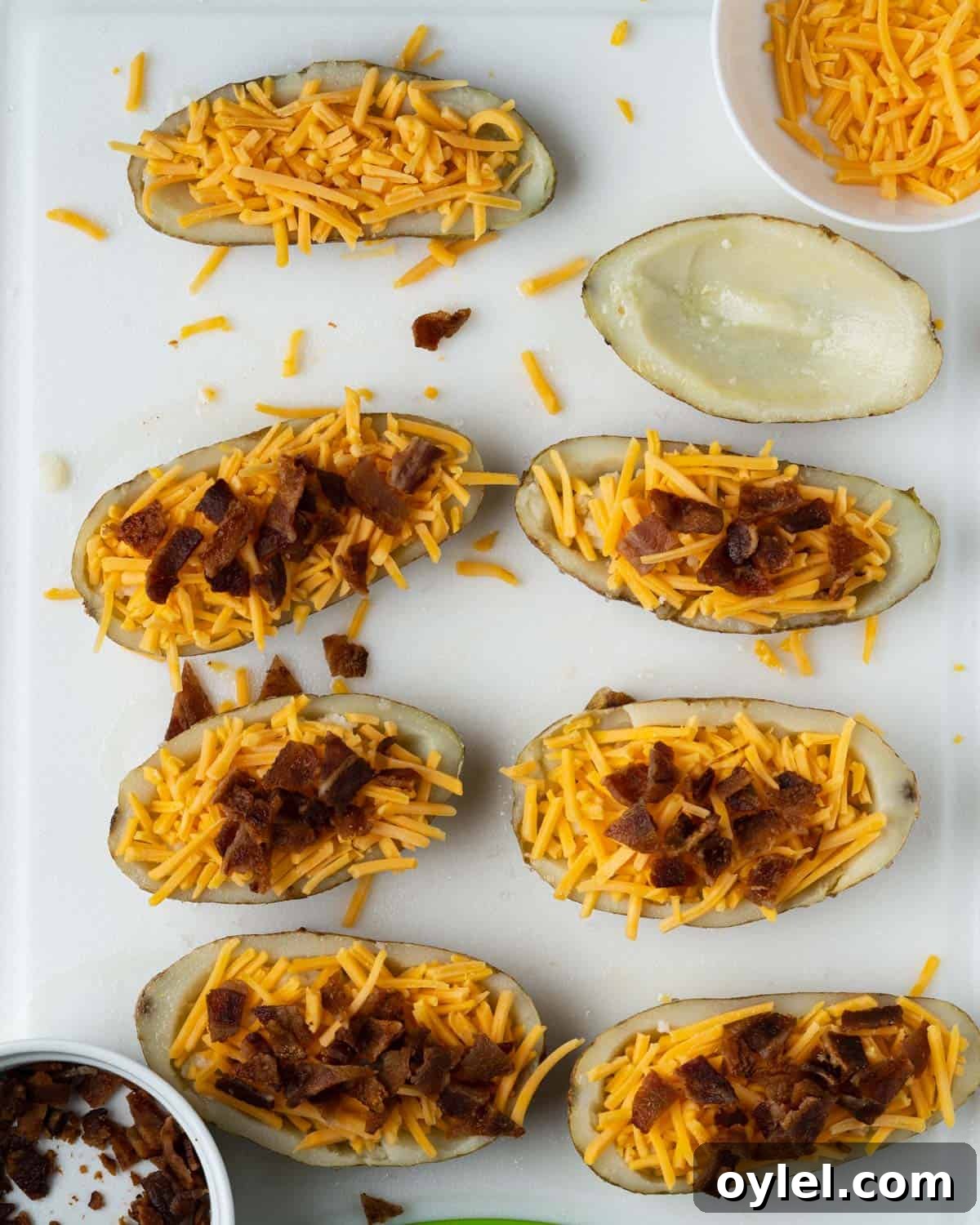 Crispy Air Fryer Potato Skins with Cheese and Bacon 6 img 3300 5