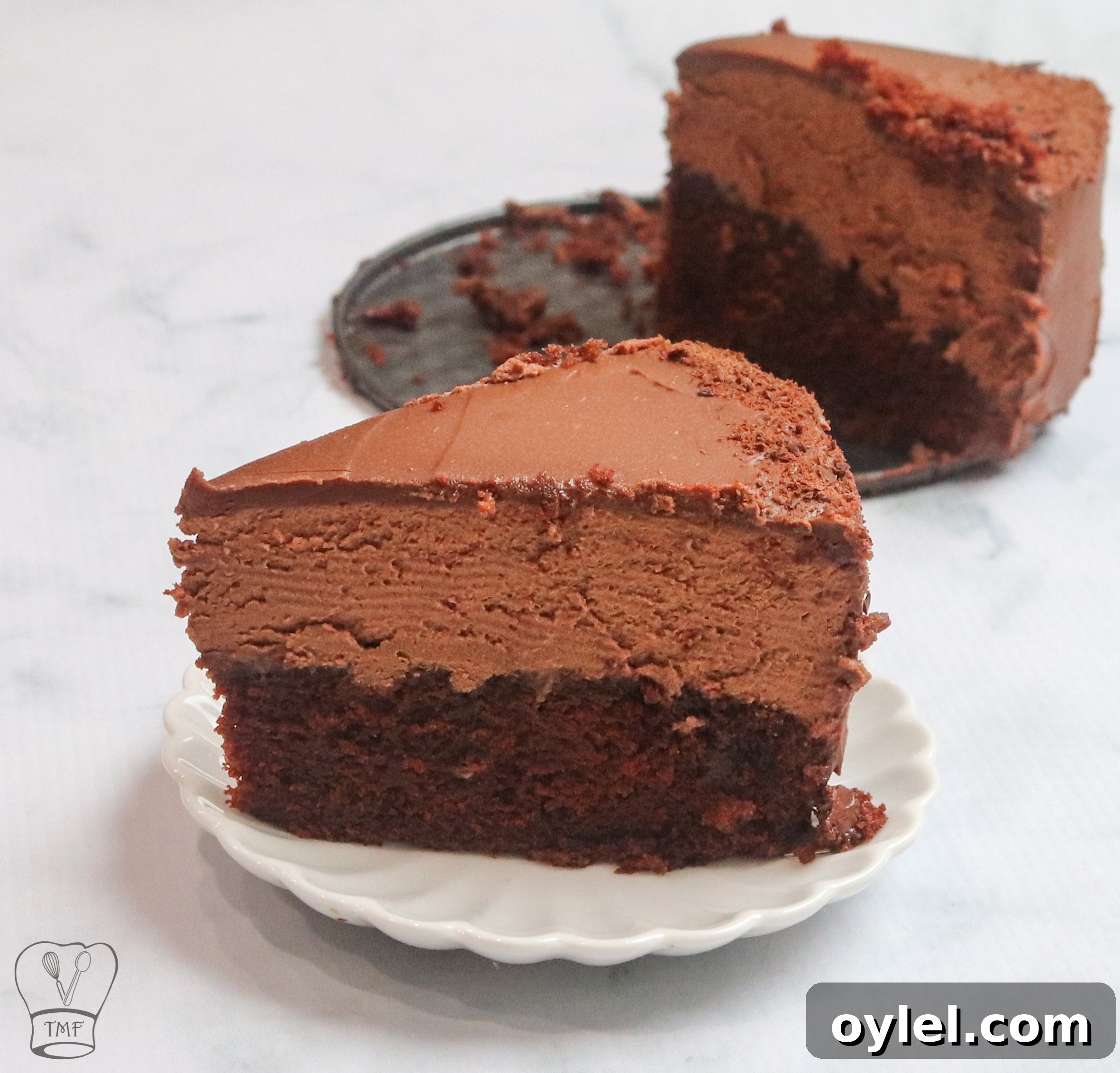 Finished triple layer cake