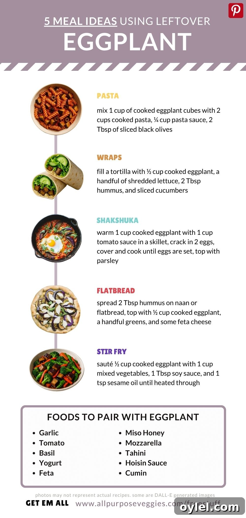 EGGPLANT Meal Ideas with Leftover Veggies
