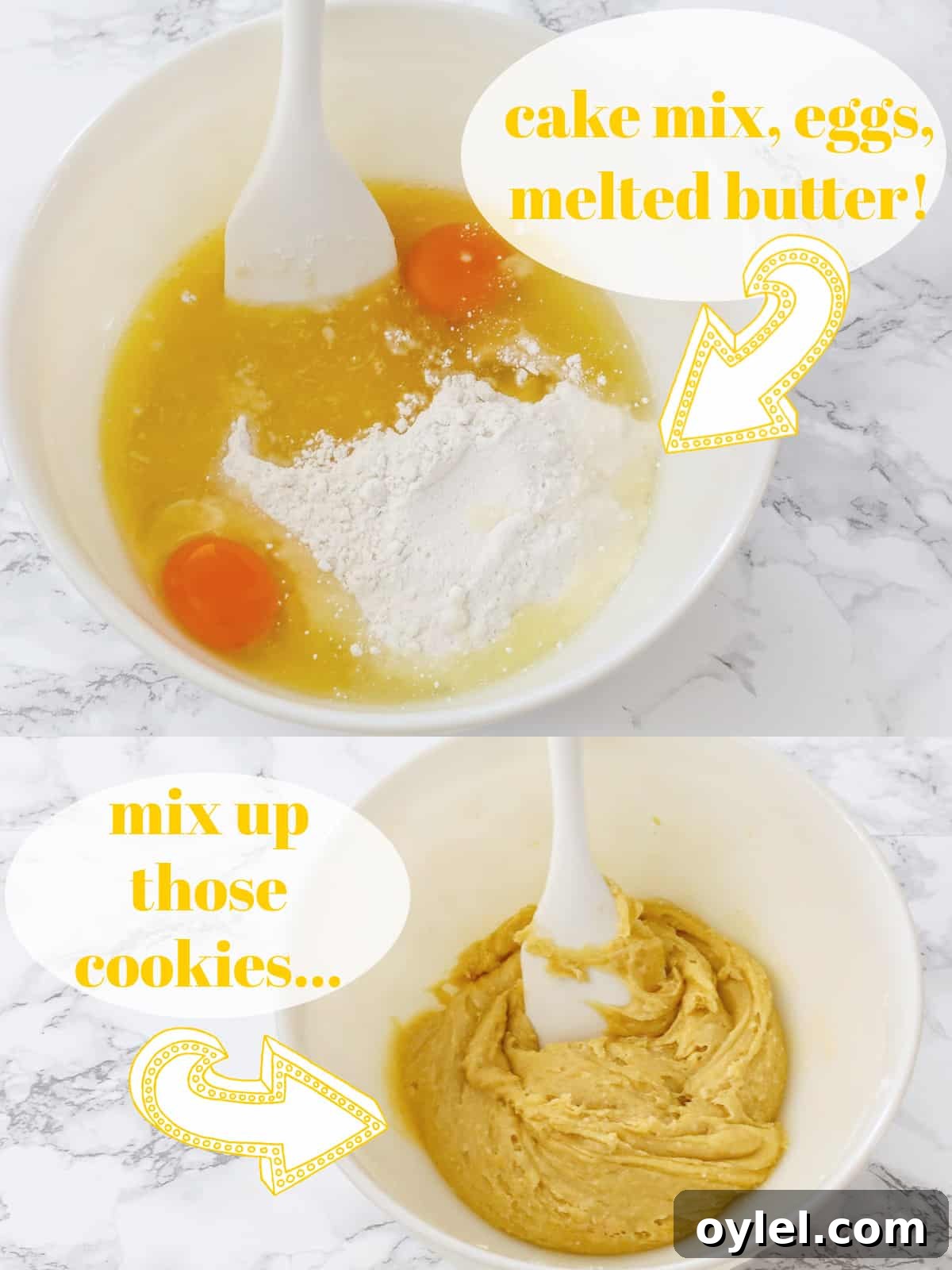 Cake Mix Cookies Recipe: Soft and Chewy 4 Process shot of scooping cake mix cookie dough