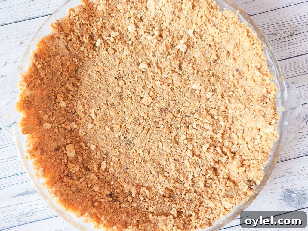 Filling poured into crust