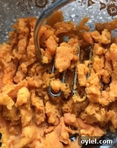 Cooked sweet potatoes