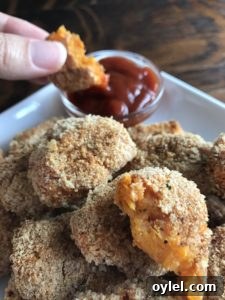 Finished sweet potato tots