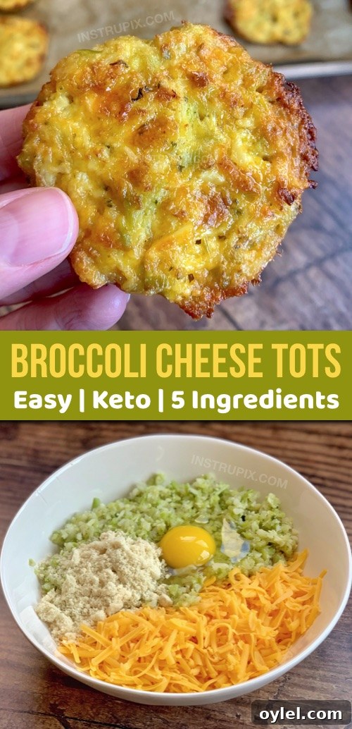 Keto Crispy Broccoli Cheese Bites 8 Looking for quick and easy low carb snack ideas? These keto broccoli cheddar rounds are crispy and delicious! They are also made with just 5 simple ingredients (including microwave broccoli rice). #keto #lowcarb #instrupix