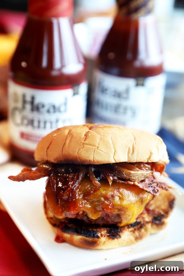 Bacon cheddar BBQ burger