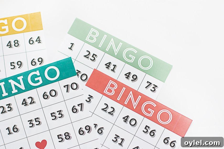 Printable & Cute Bingo Cards - Download for Free over at Design Eat Repeat