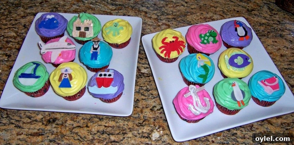 Cruise-Themed Cupcakes: Recipes and Decorating Ideas 2 Beach Cupcakes