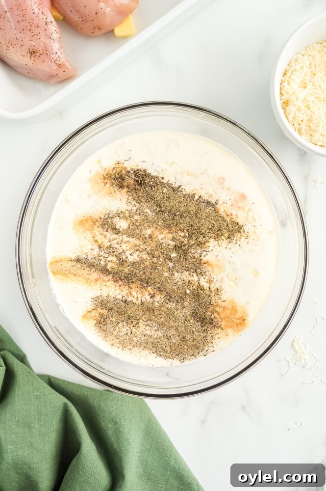 a bowl of seasoning and milk