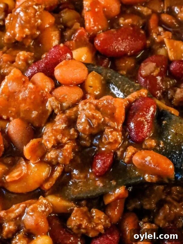 a bowl of baked beans
