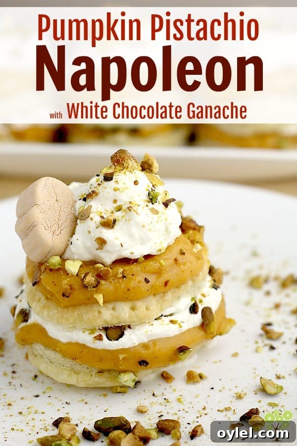 Honey Cream Cheese Frosted Pineapple Coconut Cupcakes 9 Pumpkin Pistachio Napoleon with White Chocolate Ganache. Dreamy pumpkin pudding and decadent white chocolate ganache, layered with buttery puff pastry and pistachios make this easy, fall dessert such a special treat.