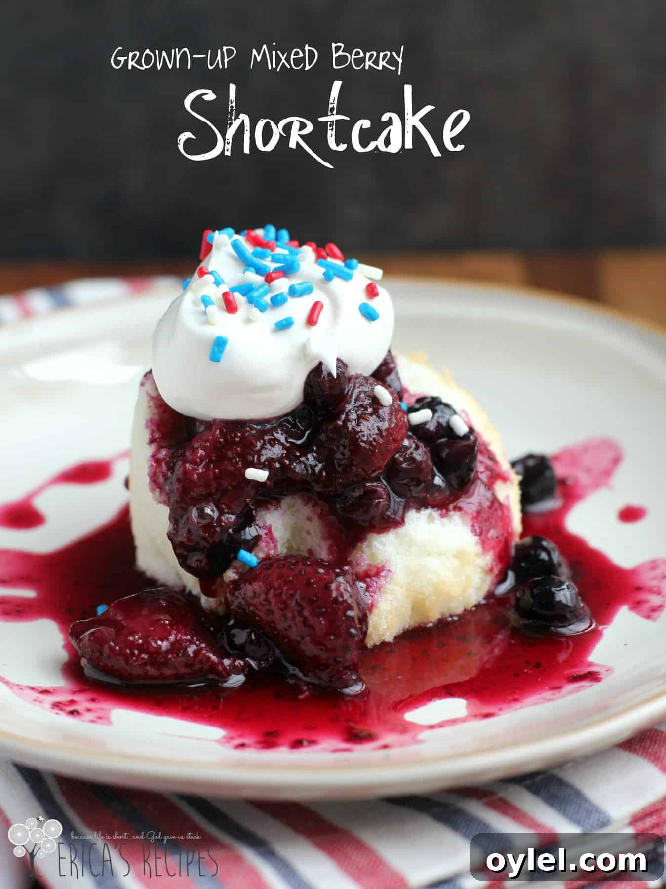 Honey Cream Cheese Frosted Pineapple Coconut Cupcakes 10 Grown-up Mixed Berry Shortcake! Sweet berries simmered with red wine to make a beautiful, elevated sauce to top light and sweet angel food cake.