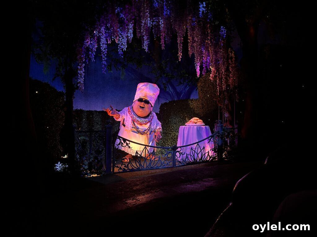 Tiana's Bayou Adventure: Disney Rider Tips and What to Expect 6 Mama Odie at the end of the ride inviting you to come on back.