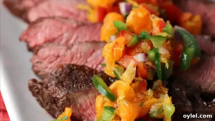 Grilling Recipes for Every Occasion: Weeknights to Holidays 34 flat iron steak with salsa.