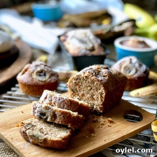 Banana pecan and coconut loaf