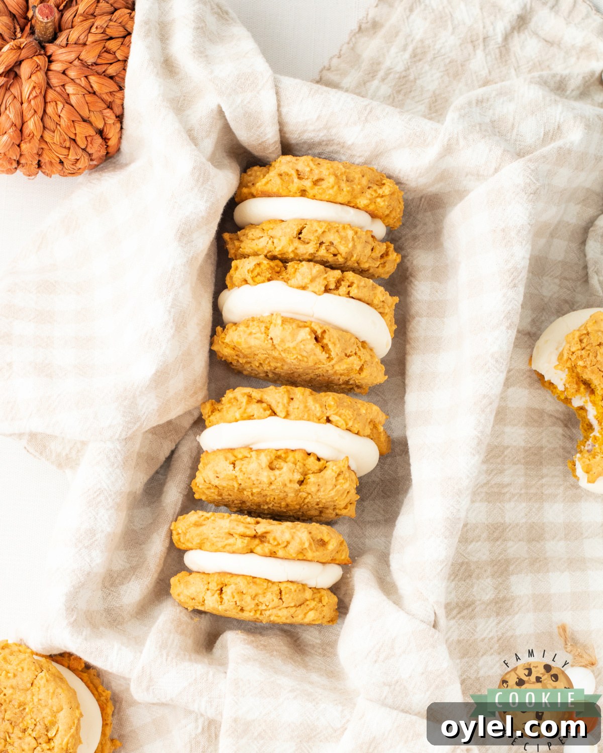 Pumpkin Oatmeal Cream Pies.