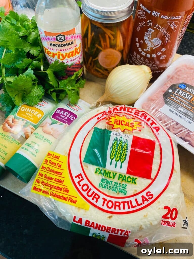 Taco ingredients