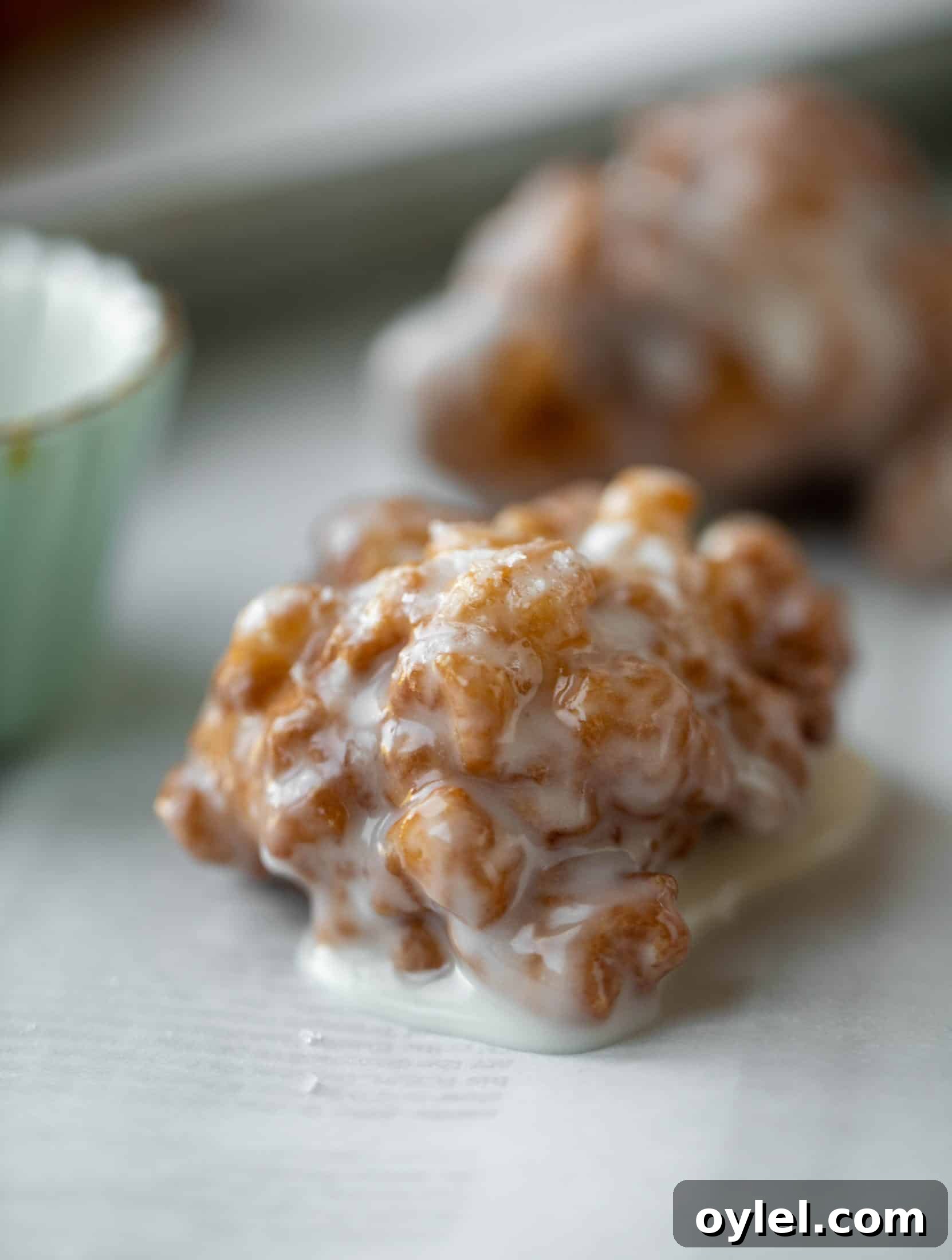 These salted apple fritters use honeycrisp apples and flaked sea salt for a fall flavor explosion. These are the best treat ever!