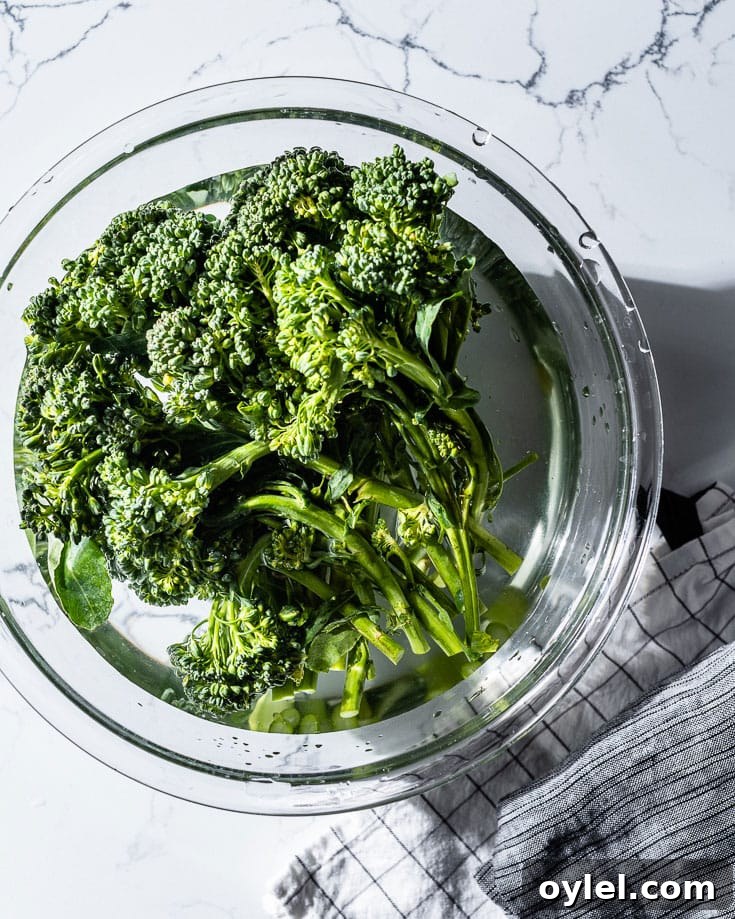 Garlic Parmesan Sauteed Broccolini 3 Wilted broccolini after sautéing