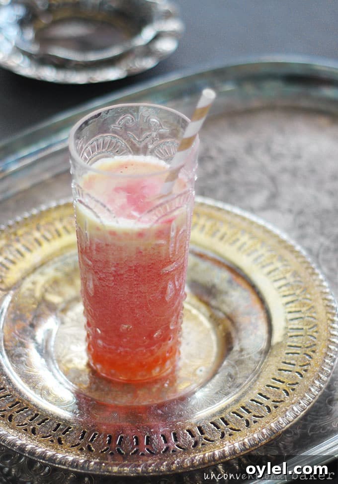Rose Water Raspberry Pineapple Blush Smoothie