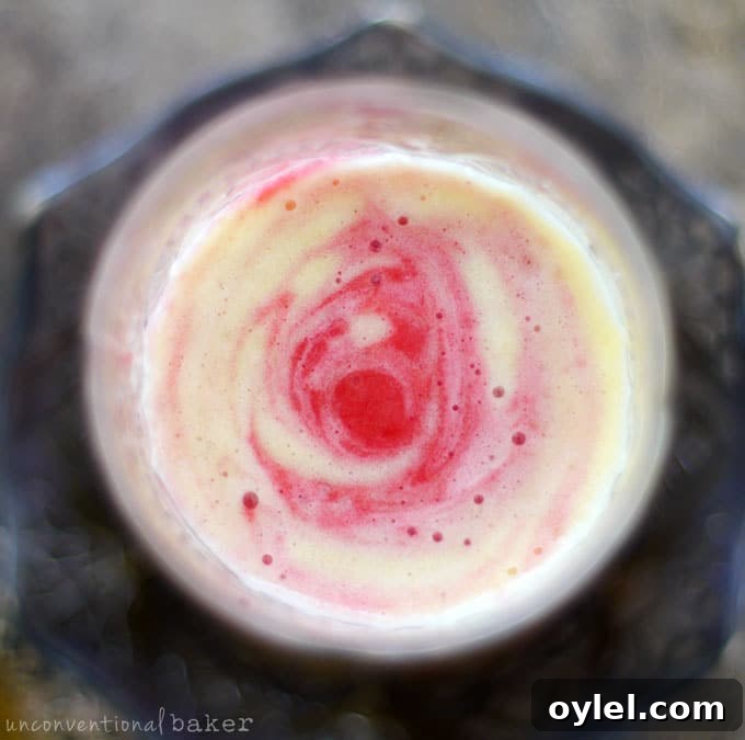Rose Water Raspberry Pineapple Blush Smoothie