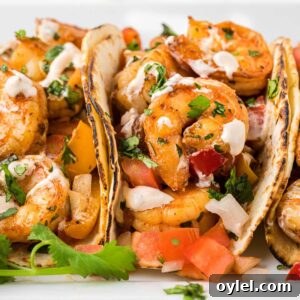 close up of shrimp fajitas.