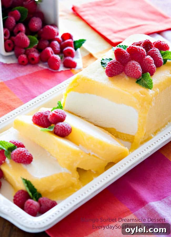 50 No-Bake Dessert Recipes 25 50 No Bake Treats: Mango Sorbet Dreamsicle Dessert