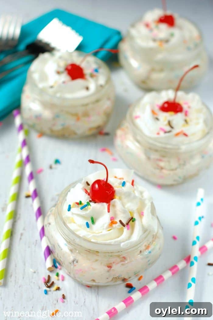 50 No-Bake Dessert Recipes 27 50 No Bake Treats: No Bake Funfetti Cheesecake Cups