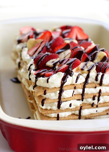 50 No-Bake Dessert Recipes 4 50 No Bake Treats: Banana Split Icebox Cake