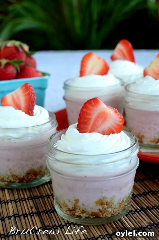 50 No-Bake Dessert Recipes 34 50 No Bake Treats: No Bake Strawberry Cheesecake